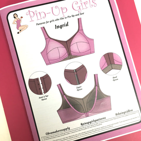 Pin Up Girls 'Ingrid non-wired bra' ~ paper pattern