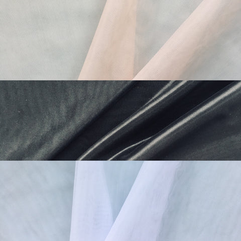 Non stretch sheer lightweight lining fabric, 100% nylon - Jolemina