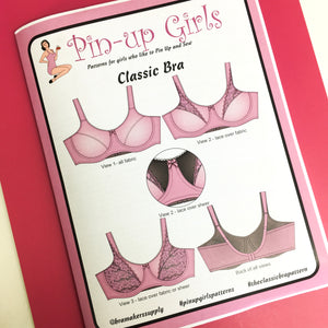 Pin-up Girls 'Classic Bra' - paper pattern