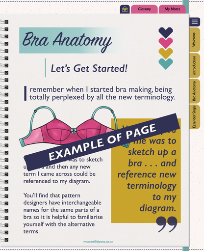 Getting Started in Bra Making ~ Digital ~ Volume 1 Introductory Steps