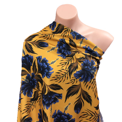 Recycled Swimwear ~ Hibiscus Mustard